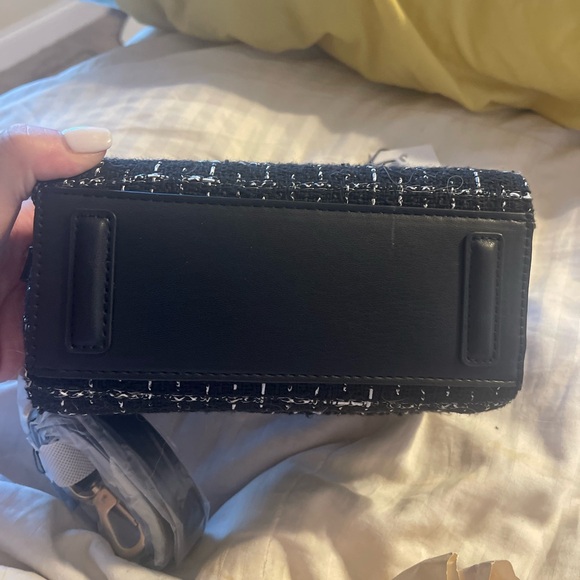 Jason Wu Mini Black Tweed Crossbody Top Handle Bag Brand New - Picture 9 of 10